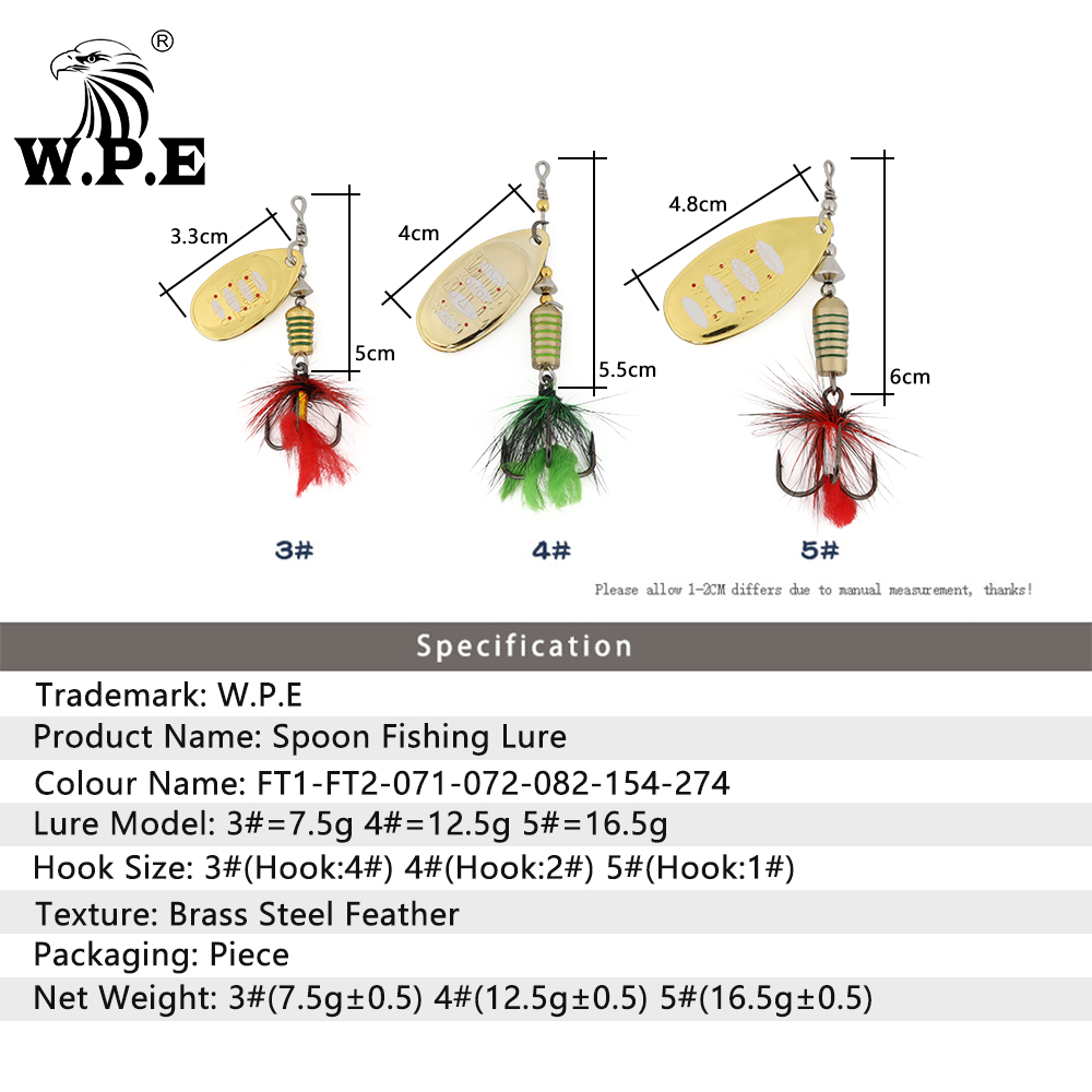 W.P.E-señuelo giratorio KOMODO - Fishing Lure Spinnerbait reseña y precio