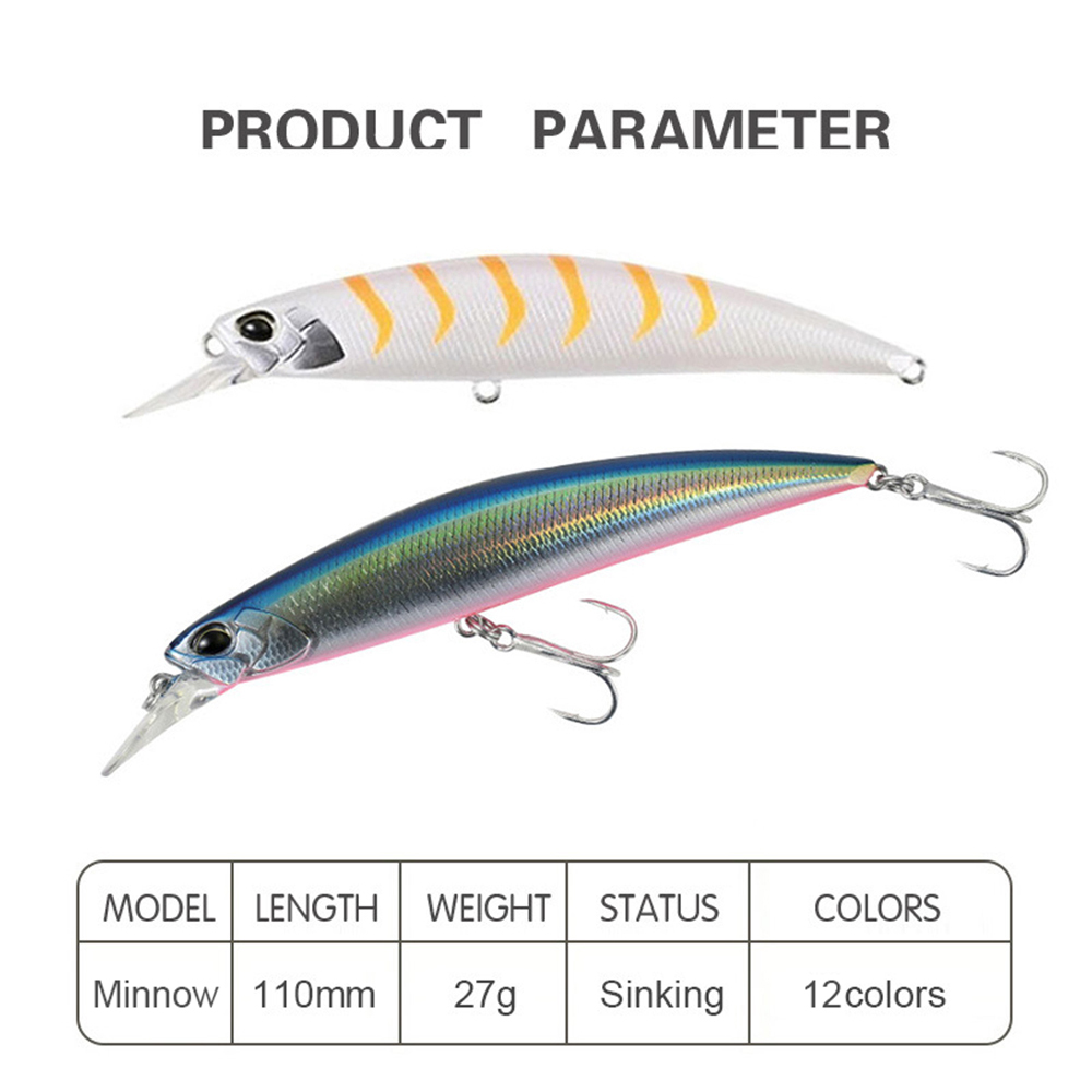 Señuelo de pesca de 11cm y 27g - Fishing Lure Jerkbait reseña y precio