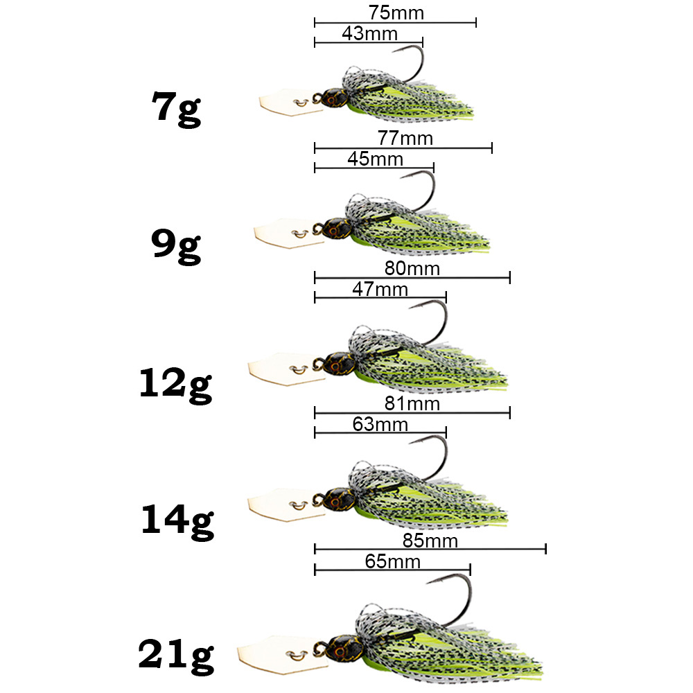 2 señuelos giratorios de pesca - Fishing Lure Blade Bait reseña y precio