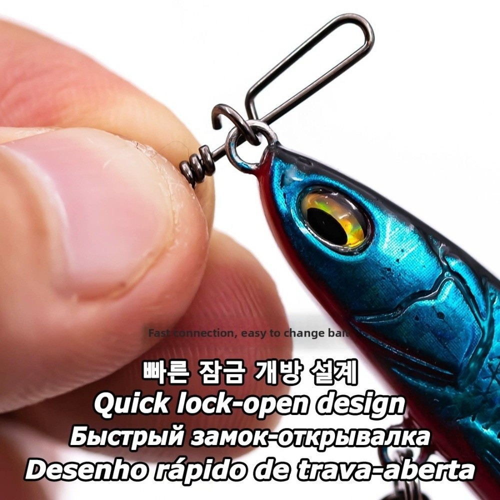Paquete de 50 Uds. De acero in - Fishing Lure Accessories reseña y precio